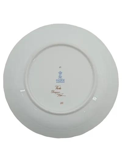 Kaiser Porzellan Sammelteller Viola Veilchen Motiv W.Germany 20cm