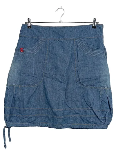 Tranquillo Jeansrock Damen Gr. L Blau Cargo Baumwolle Ballonrock