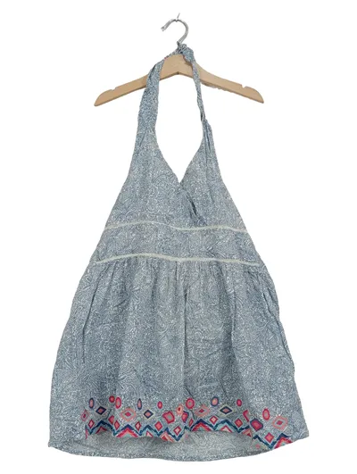 BON'A PARTE Mädchen Sommerkleid Neckholder Paisley Gr. 152 Blau Boho