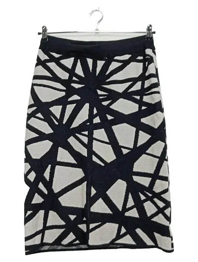 BEAUTY WOMEN Strickrock Damen L/XL Schwarz Weiß Geometrisch Muster