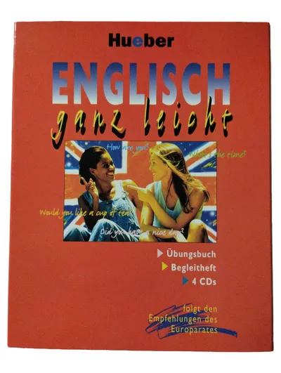 Hueber Englisch ganz leicht Übungsbuch Begleitheft 4 CDs Sprachkurs