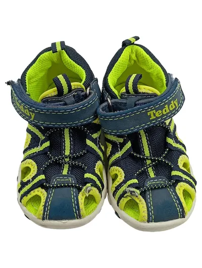 My Teddy Kinder Sandalen Gr. 21 Blau Klettverschluss Freizeit Sportlich Uni