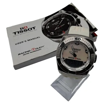 Tissot Racing Touch T002520A Herrenuhr Edelstahl Weiß