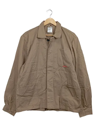 PLANAM Arbeitsjacke Herren Gr. 50 Beige Baumwolle Berufsjacke CE