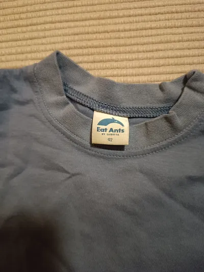Eat Ants by Sanetta T-Shirt Kinder Gr. 92 Blau Basic Kurzarm Baumwolle