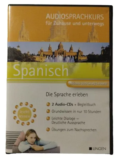 Lingen Verlag Audiosprachkurs Spanisch 2 CDs Sprachkurs Anfänger 10 Stunden