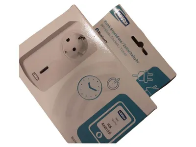 Xavax Bluetooth Funk-Steckdose Zeitschaltuhr Smart Timer iOS Android 16A