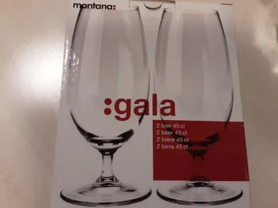 Montana Gala Bierglas Set 2x 45cl Kelchglas Gastro Biertulpe transparent