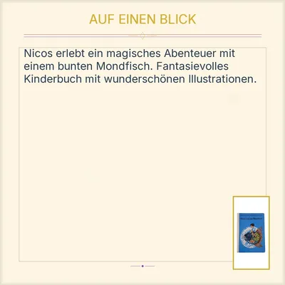 Nicos und der Mondfisch - Carola und Thomas Nicolaou Kinderbuch