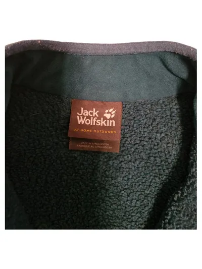 Jack Wolfskin Fleecejacke Kinder Gr. 128 Petrol Outdoor Strickfleece