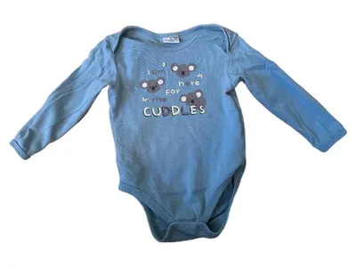 Orsolino Baby Body Langarm Koala Motiv Türkis Gr. 74/80 Baumwolle