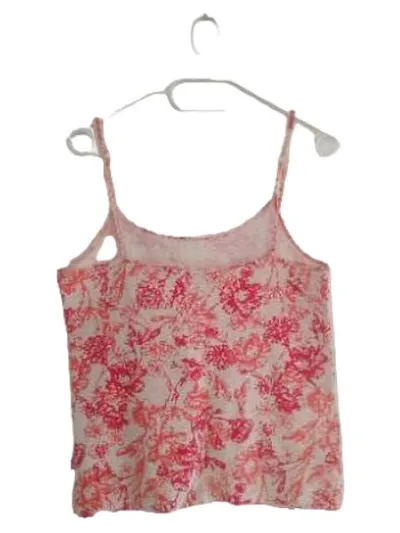Esmara by Heidi Klum Damen Top Blumenmuster Gr. S Rosa Träger