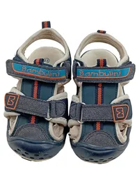 Bambulini Sandalen Kinder Jungen Größe 23 Blau Sportlich Klettverschluss 2