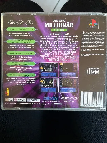 Wer wird Millionär? 2. Edition PlayStation 1 PS1 Quizspiel PAL Celador Eidos