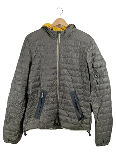 Duvetica Steppjacke Herren Gr. 52 XL Oliv Daunenjacke Kapuze Outdoor