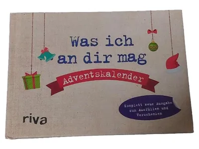 Riva Adventskalender Was ich an dir mag Geschenkbuch Ausfüllen Verschenken