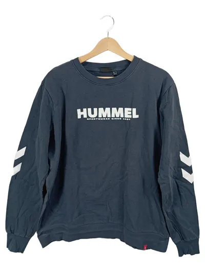 Hummel Sportswear Pullover Herren XL Blau Sweatshirt Legacy