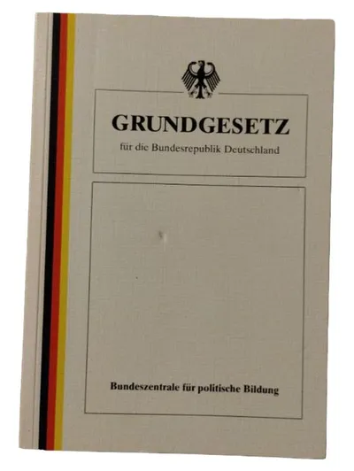 Grundgesetz für die Bundesrepublik Deutschland Bundeszentrale polit. Bildung