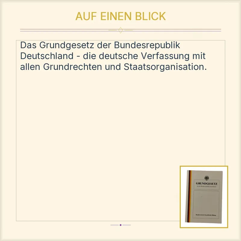 Grundgesetz für die Bundesrepublik Deutschland Bundeszentrale polit. Bildung 2