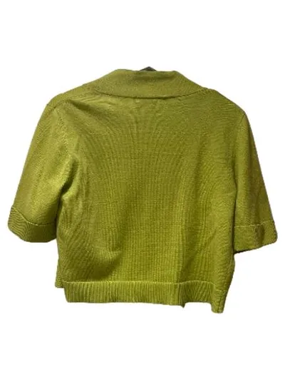 89th & Madison Damen Strickjacke Kurzarm Gr. M Grün Viskose Cropped