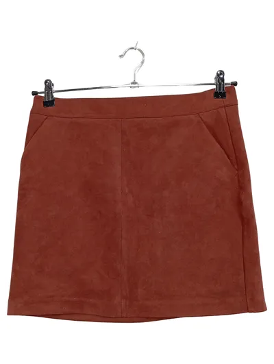 Vero Moda Damen Minirock Wildleder-Optik Braun Größe M