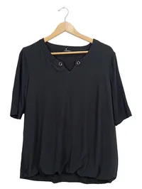 Gerry Weber Collection Damen T-Shirt Gr. 40 Schwarz Ösen Casual 1