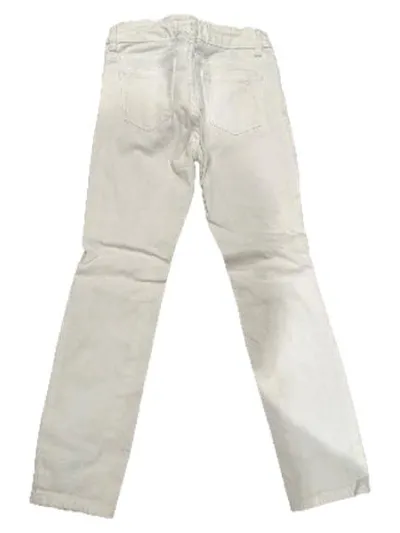 DL1961 Harper Boyfriend Straight Jeans Kinder 128/134 Weiß Destroyed