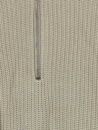 McNeal Herren Strickpullover Troyer Gr. S Beige Baumwolle Reißverschluss