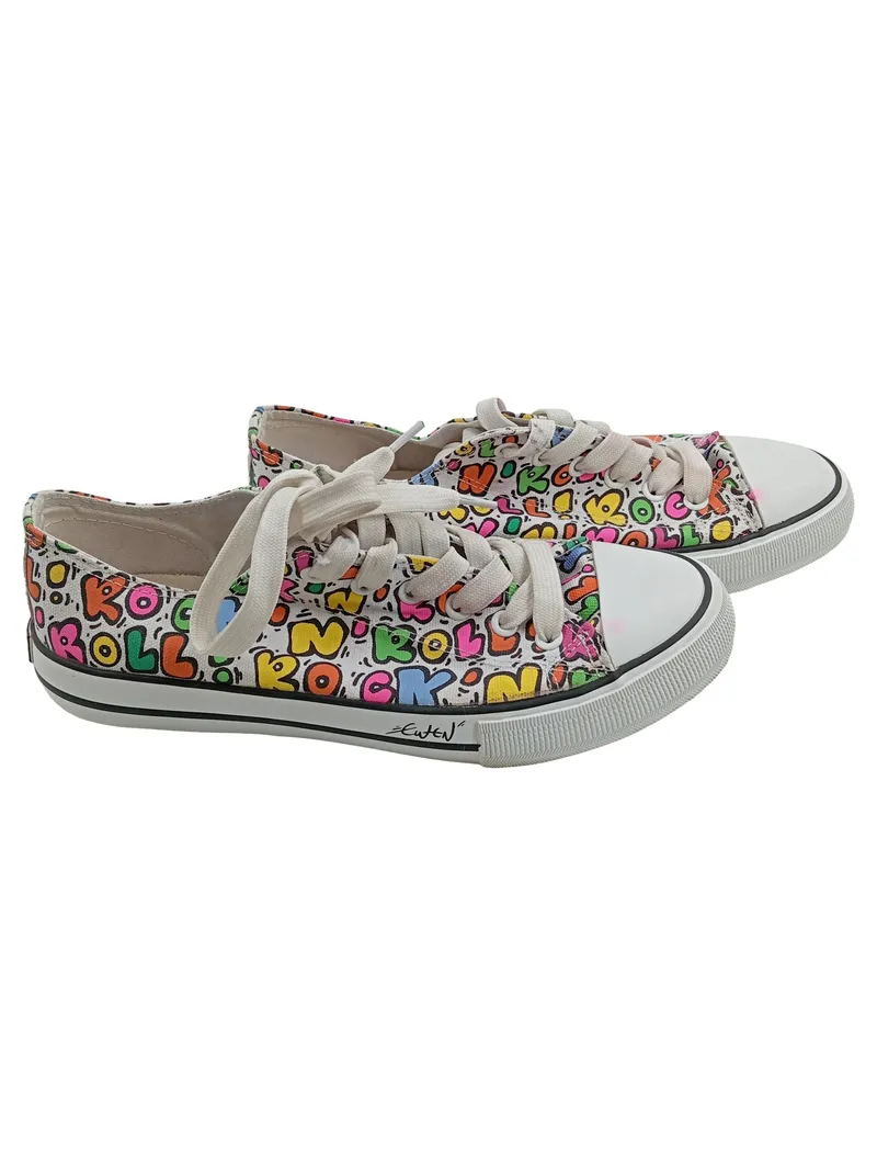 FILA Damen Sneaker Low Rock n Roll Print Gr. 39 Mehrfarbig Canvas 1