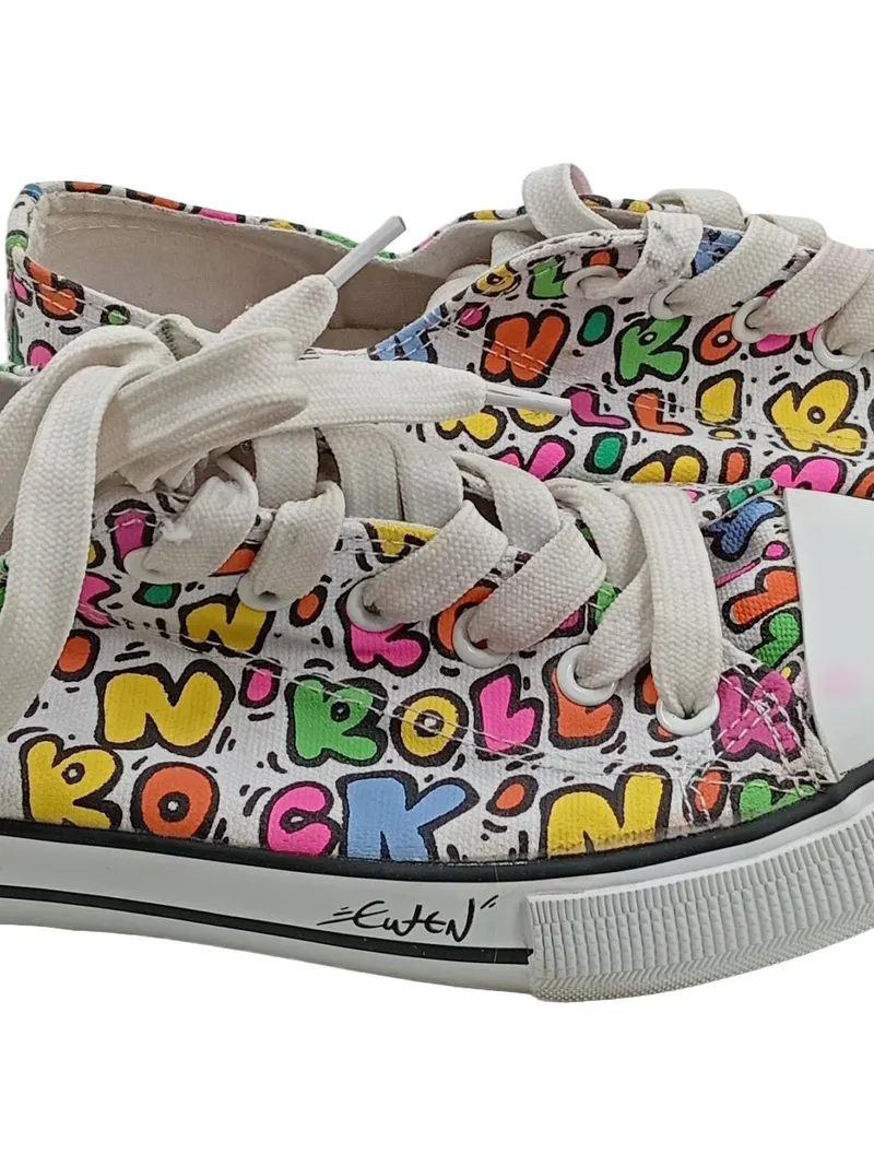 FILA Damen Sneaker Low Rock n Roll Print Gr. 39 Mehrfarbig Canvas 3