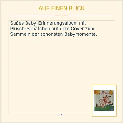 AXA Mein Baby-Album Fotoalbum Babyalbum Erinnerungsalbum Hardcover