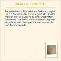 Fernweh Memo Städte DuMont Gedächtnisspiel 96 Bildkarten 32 Trios Reise 4
