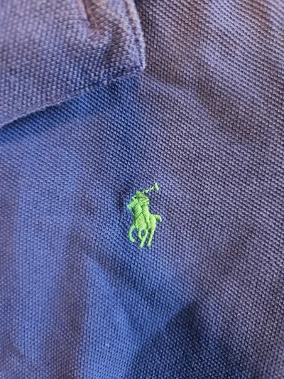 Polo Ralph Lauren Langarm Poloshirt Kinder Gr. 134 Blau Baumwolle
