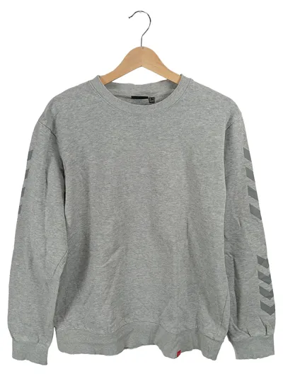 Hummel Sweatshirt Herren Grau Pfeil-Design Gr. XL Sportswear