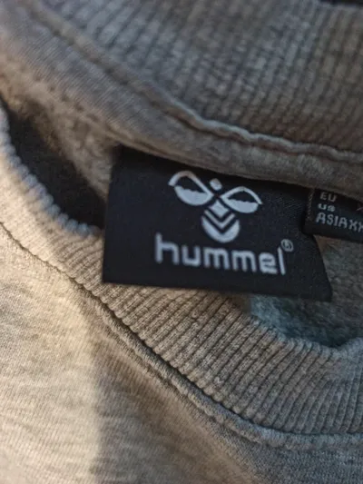 Hummel Sweatshirt Herren Grau Pfeil-Design Gr. XL Sportswear