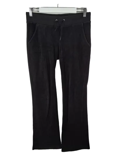 Alive Velours Trainingshose Damen Gr. 176/M Schwarz Jogginghose Flared