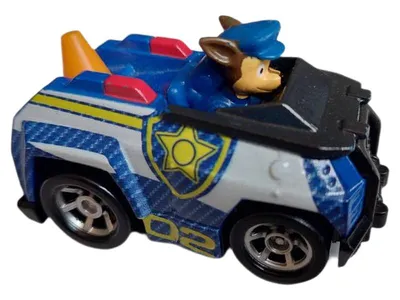 PAW Patrol Chase Polizeiwagen Spielzeugauto Kunststoff Blau 8x5cm