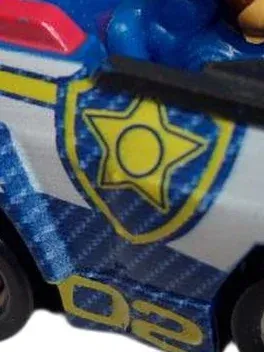 PAW Patrol Chase Polizeiwagen Spielzeugauto Kunststoff Blau 8x5cm