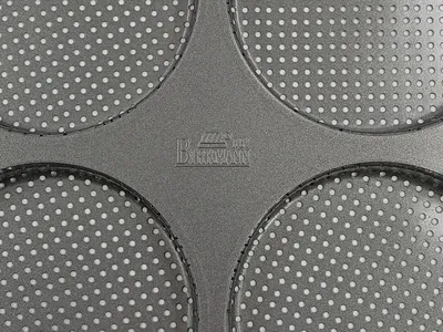Birkmann Tartelette Backform 4er Antihaft perforiert Grau Metall