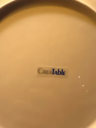 CreaTable Essteller Porzellan Weiß 25 cm Flachteller Basic