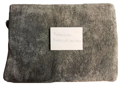 Pastaclean Badetuch 140x70 cm Grau Mikrofaser weich Uni Polyester