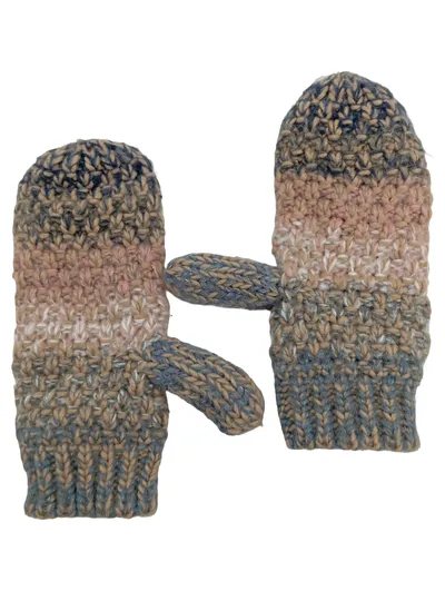 s.Oliver Damen Fäustlinge Strick One Size Mehrfarbig Winterhandschuhe