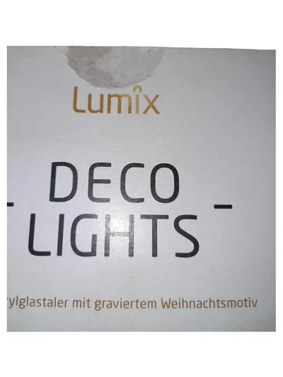 Lumix Deco Lights LED Acrylglastaler Schneeflocke Weihnachten 10cm