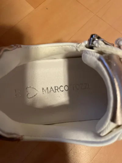 Marco Tozzi Damen Sneaker Low Weiß Rosa Gr. 37 Reißverschluss