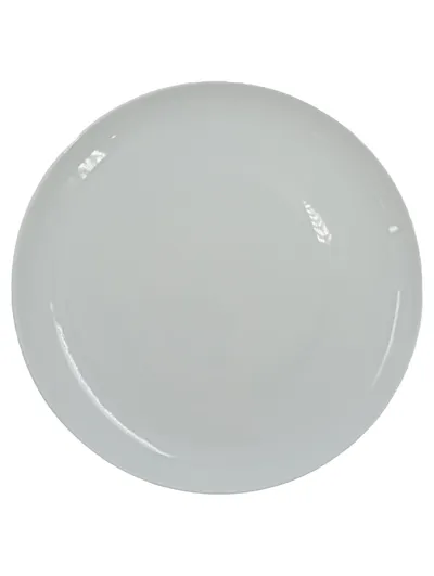 CreaTable Essteller Porzellan Weiß 25 cm Flachteller Speiseteller