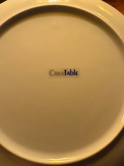 CreaTable Essteller Porzellan Weiß 25 cm Flachteller Speiseteller