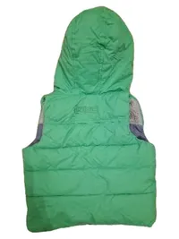 babyGap Kinder Steppweste Kapuze Gr. 2 Jahre/92 Grün Sherpa 2