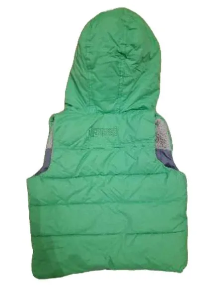 babyGap Kinder Steppweste Kapuze Gr. 2 Jahre/92 Grün Sherpa 2