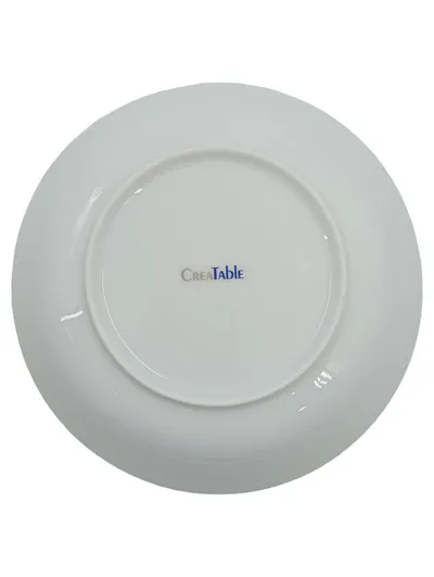 CreaTable Essteller Porzellan Weiß 21cm Teller Geschirrset