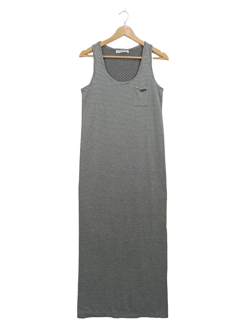 Circle of Trust Damen Maxikleid Gestreift Grau Gr. M Sommerkleid 1
